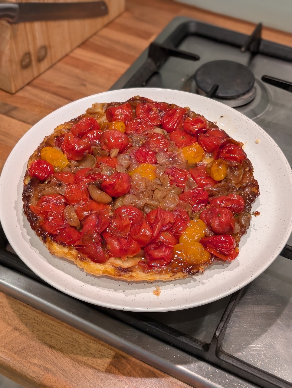 tomato tarte tatin!